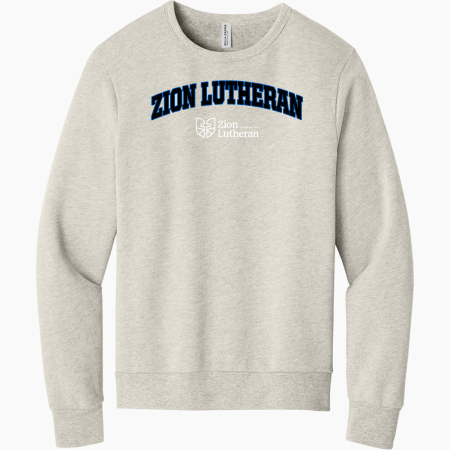 Zion Lutheran School Panthers BELLA+CANVAS Unisex Sponge Fleece Classic Crewneck Sweatshirt
