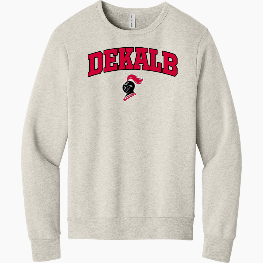 DEKALB HIGH SCHOOL BARONS BELLA+CANVAS Unisex Sponge Fleece Classic Crewneck Sweatshirt