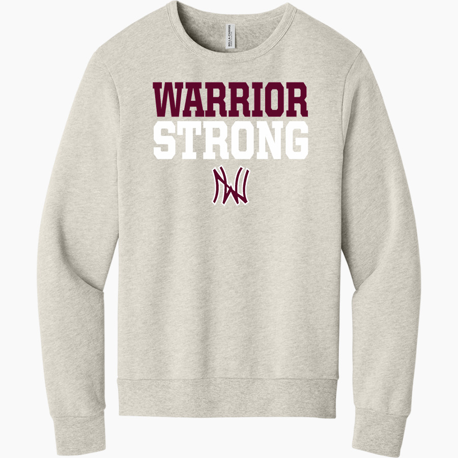 NANIH WAIYA HIGH SCHOOL WARRIORS <span class="pdp-name-mascot">NANIH WAIYA WARRIORS</span> BELLA+CANVAS Unisex Sponge Fleece Classic Crewneck Sweatshirt