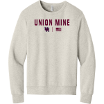 UNION MINE HIGH SCHOOL DIAMONDBACKS <span class="pdp-name-mascot">UNION MINE DIAMONDBACKS</span> BELLA+CANVAS Unisex Sponge Fleece Classic Crewneck Sweatshirt Front Thumbnail
