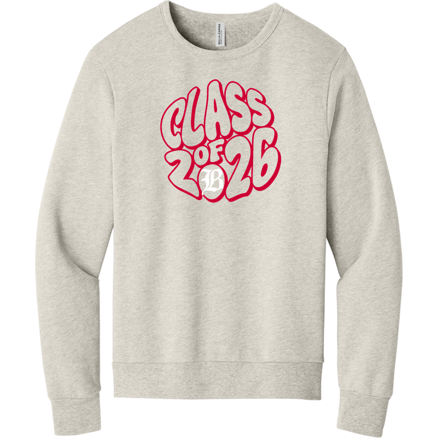 Baylor School Red Raiders <span class="pdp-name-mascot">Baylor School Red Raiders</span> BELLA+CANVAS Unisex Sponge Fleece Classic Crewneck Sweatshirt