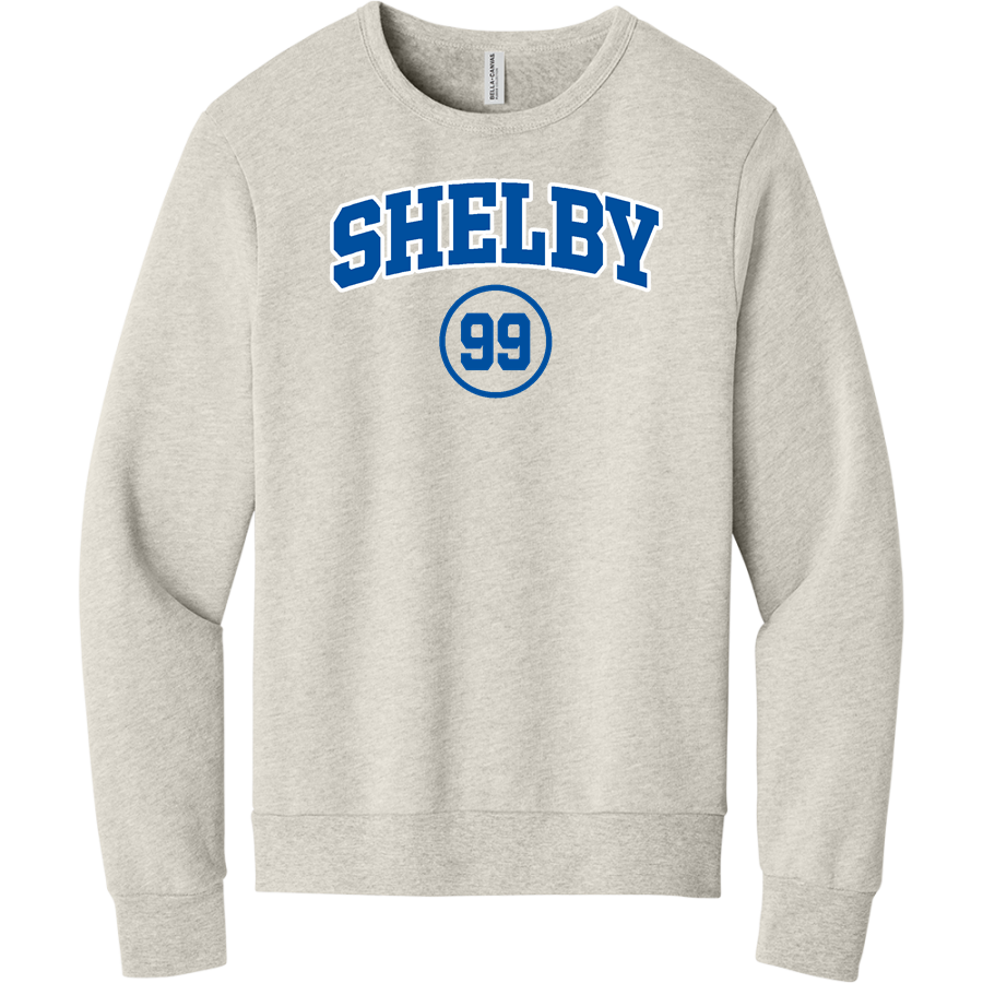 Shelby Blue Devils <span class="pdp-name-mascot">Shelby Blue Devils</span> BELLA+CANVAS Unisex Sponge Fleece Classic Crewneck Sweatshirt