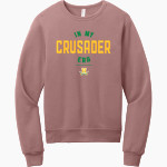 Harrells Crusaders <span class="pdp-name-mascot">Harrells Crusaders</span> BELLA+CANVAS Unisex Sponge Fleece Classic Crewneck Sweatshirt Front Thumbnail