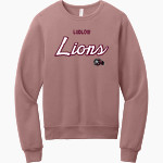 Ludlow Lions <span class="pdp-name-mascot">Lions</span> BELLA+CANVAS Unisex Sponge Fleece Classic Crewneck Sweatshirt Front Thumbnail