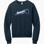 Brandeis Judges Online Store <span class="pdp-name-mascot">Brandeis Judges</span> BELLA+CANVAS Unisex Sponge Fleece Classic Crewneck Sweatshirt Front Thumbnail