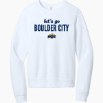 BOULDER CITY HIGH SCHOOL EAGLES <span class="pdp-name-mascot">BOULDER CITY EAGLES</span> BELLA+CANVAS Unisex Sponge Fleece Classic Crewneck Sweatshirt Front Thumbnail
