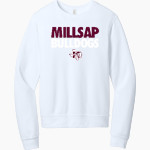 MILLSAP HIGH SCHOOL BULLDOGS <span class="pdp-name-mascot">MILLSAP BULLDOGS</span> BELLA+CANVAS Unisex Sponge Fleece Classic Crewneck Sweatshirt Front Thumbnail