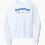 Adrenaline Fastpitch Fastpitch <span class="pdp-name-mascot">Adrenaline Fastpitch Fastpitch</span> BELLA+CANVAS Unisex Sponge Fleece Classic Crewneck Sweatshirt Front Thumbnail