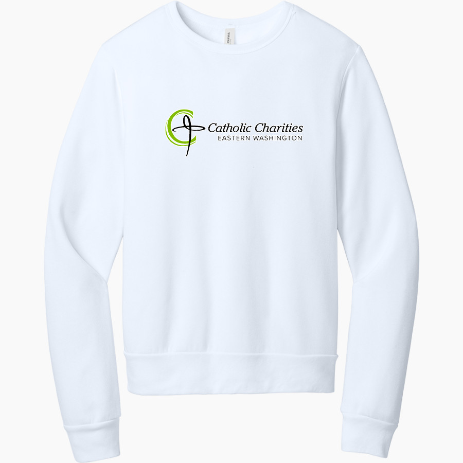 Catholic Charities of Eastern WA Catholic Charities BELLA+CANVAS Unisex Sponge Fleece Classic Crewneck Sweatshirt