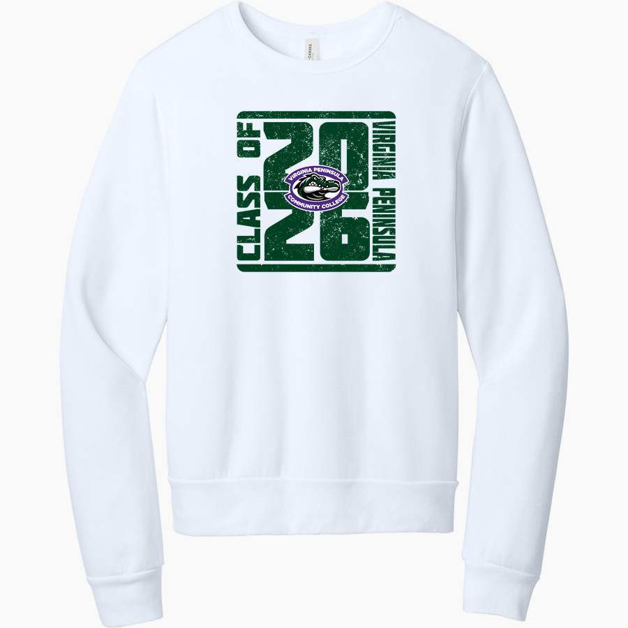 Virginia Peninsula Gators <span class="pdp-name-mascot">Virginia Peninsula Community College Gators</span> BELLA+CANVAS Unisex Sponge Fleece Classic Crewneck Sweatshirt