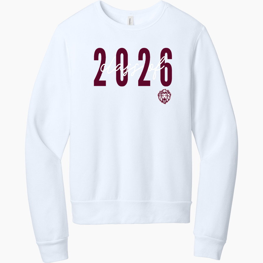 PEORIA HIGH SCHOOL LIONS <span class="pdp-name-mascot">PEORIA LIONS</span> BELLA+CANVAS Unisex Sponge Fleece Classic Crewneck Sweatshirt