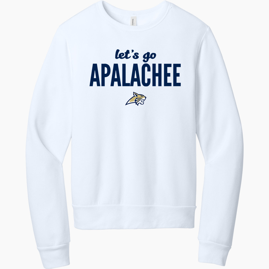APALACHEE HIGH SCHOOL WILDCATS BELLA+CANVAS Unisex Sponge Fleece Classic Crewneck Sweatshirt