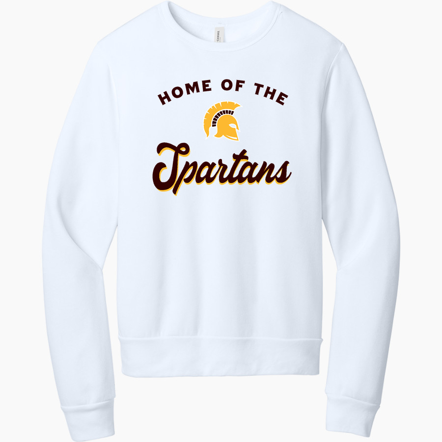 THOMAS JEFFERSON HIGH SCHOOL SPARTANS <span class="pdp-name-mascot">THOMAS JEFFERSON SPARTANS</span> BELLA+CANVAS Unisex Sponge Fleece Classic Crewneck Sweatshirt