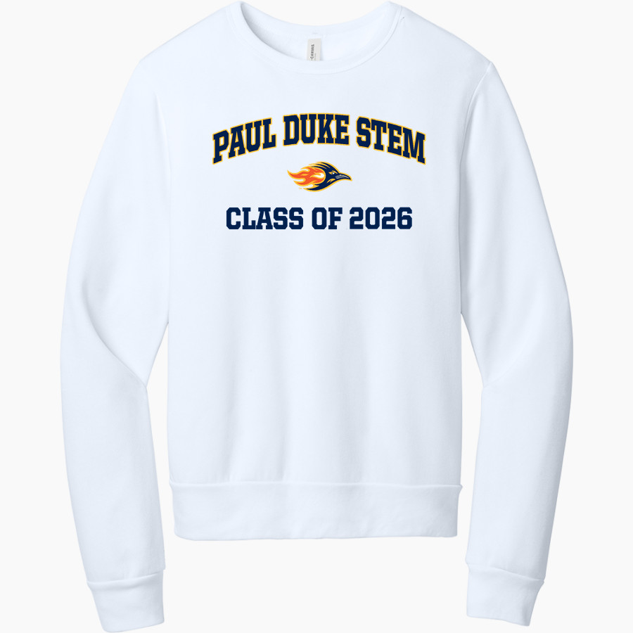 Paul Duke STEM Trailblazers <span class="pdp-name-mascot">Paul Duke High School Trailblazers</span> BELLA+CANVAS Unisex Sponge Fleece Classic Crewneck Sweatshirt