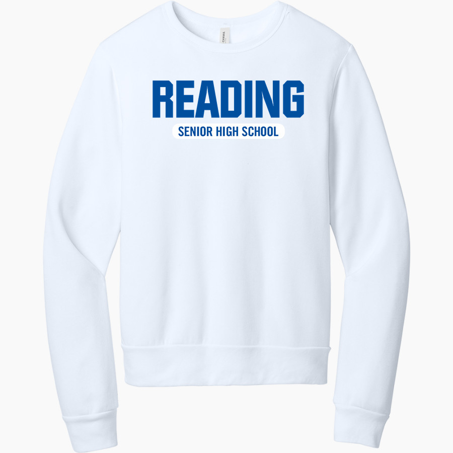 READING SENIOR HIGH SCHOOL BLUE DEVILS <span class="pdp-name-mascot">READING BLUE DEVILS</span> BELLA+CANVAS Unisex Sponge Fleece Classic Crewneck Sweatshirt