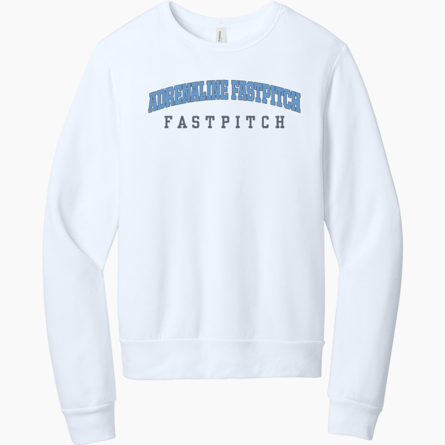 Adrenaline Fastpitch Fastpitch <span class="pdp-name-mascot">Adrenaline Fastpitch Fastpitch</span> BELLA+CANVAS Unisex Sponge Fleece Classic Crewneck Sweatshirt