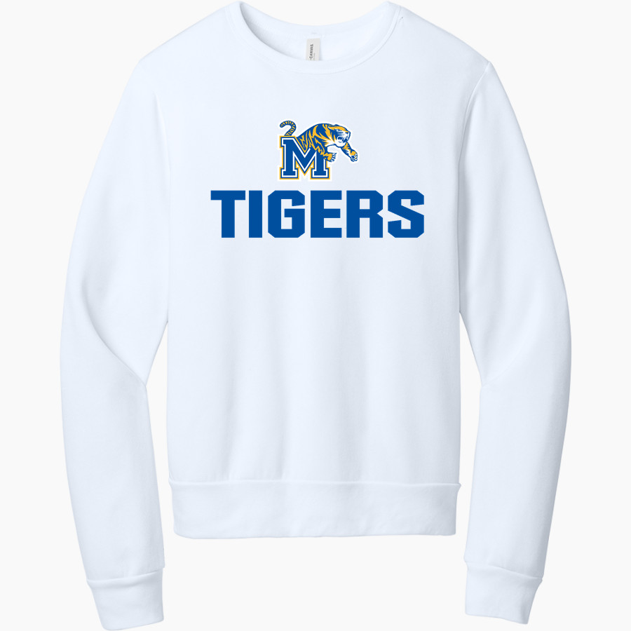 MARTIN COUNTY HIGH SCHOOL TIGERS <span class="pdp-name-mascot">MARTIN COUNTY TIGERS</span> BELLA+CANVAS Unisex Sponge Fleece Classic Crewneck Sweatshirt