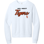 UNION-ENDICOTT HIGH SCHOOL TIGERS <span class="pdp-name-mascot">UNION - ENDICOTT TIGERS</span> BELLA+CANVAS Unisex Sponge Fleece Classic Crewneck Sweatshirt Front Thumbnail