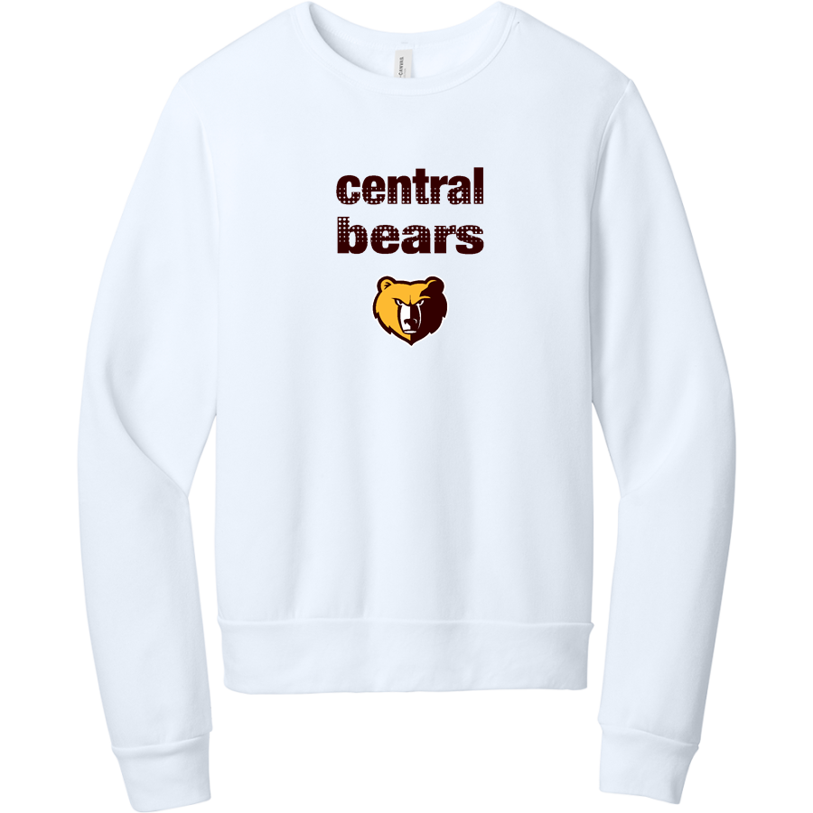 EVANSVILLE CENTRAL HIGH SCHOOL BEARS <span class="pdp-name-mascot">Central BEARS</span> BELLA+CANVAS Unisex Sponge Fleece Classic Crewneck Sweatshirt