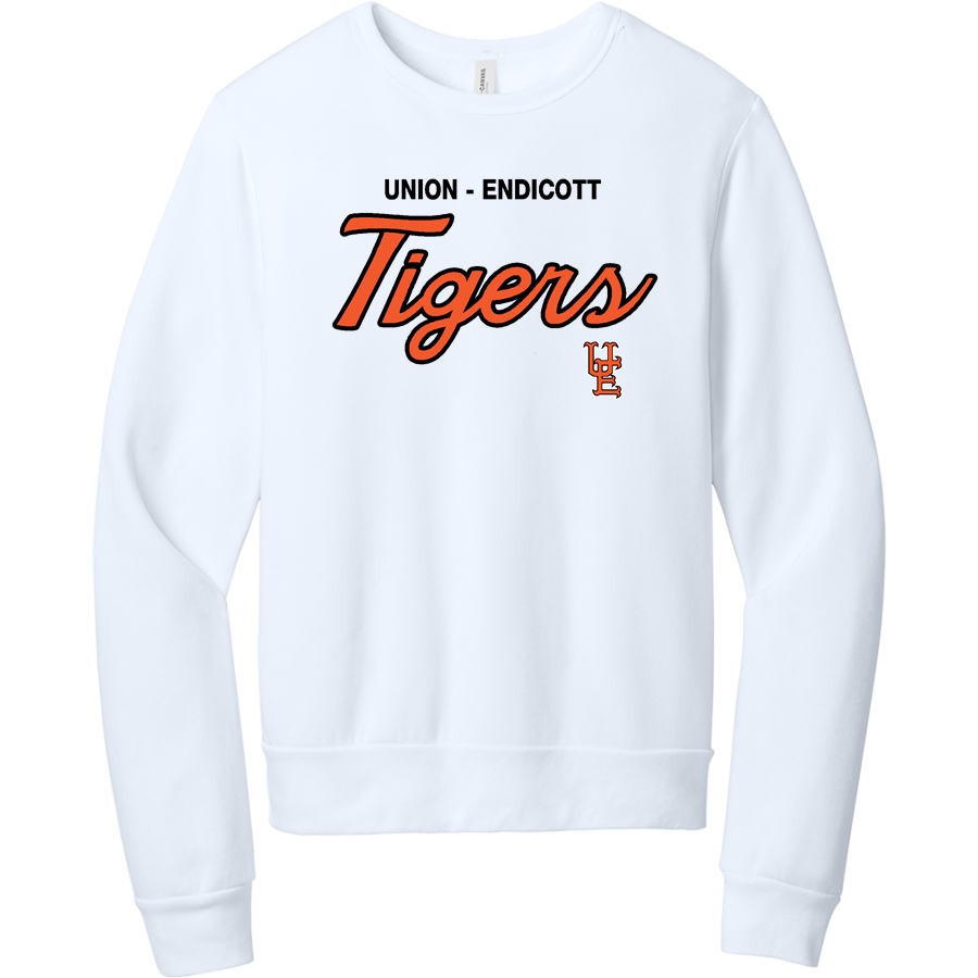 UNION-ENDICOTT HIGH SCHOOL TIGERS <span class="pdp-name-mascot">UNION - ENDICOTT TIGERS</span> BELLA+CANVAS Unisex Sponge Fleece Classic Crewneck Sweatshirt