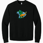 Delta College Pioneers <span class="pdp-name-mascot">Delta College Athletics Pioneers</span> BELLA+CANVAS Unisex 10-Ounce Heavyweight Crewneck Sweatshirt Front Thumbnail