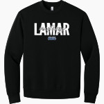 Lamar Mustangs BELLA+CANVAS Unisex 10-Ounce Heavyweight Crewneck Sweatshirt Front Thumbnail