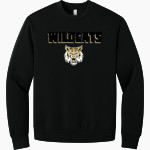 FLINT RIVER ACADEMY WILDCATS <span class="pdp-name-mascot">FLINT RIVER ACADEMY WILDCATS</span> BELLA+CANVAS Unisex 10-Ounce Heavyweight Crewneck Sweatshirt Front Thumbnail
