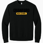 CRAWFORD HIGH SCHOOL PIRATES <span class="pdp-name-mascot">CRAWFORD PIRATES</span> BELLA+CANVAS Unisex 10-Ounce Heavyweight Crewneck Sweatshirt Front Thumbnail