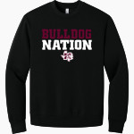 MILLSAP HIGH SCHOOL BULLDOGS <span class="pdp-name-mascot">MILLSAP BULLDOGS</span> BELLA+CANVAS Unisex 10-Ounce Heavyweight Crewneck Sweatshirt Front Thumbnail