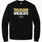Trumann Wildcats BELLA+CANVAS Unisex 10-Ounce Heavyweight Crewneck Sweatshirt Front Thumbnail