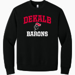 DEKALB HIGH SCHOOL BARONS BELLA+CANVAS Unisex 10-Ounce Heavyweight Crewneck Sweatshirt Front Thumbnail