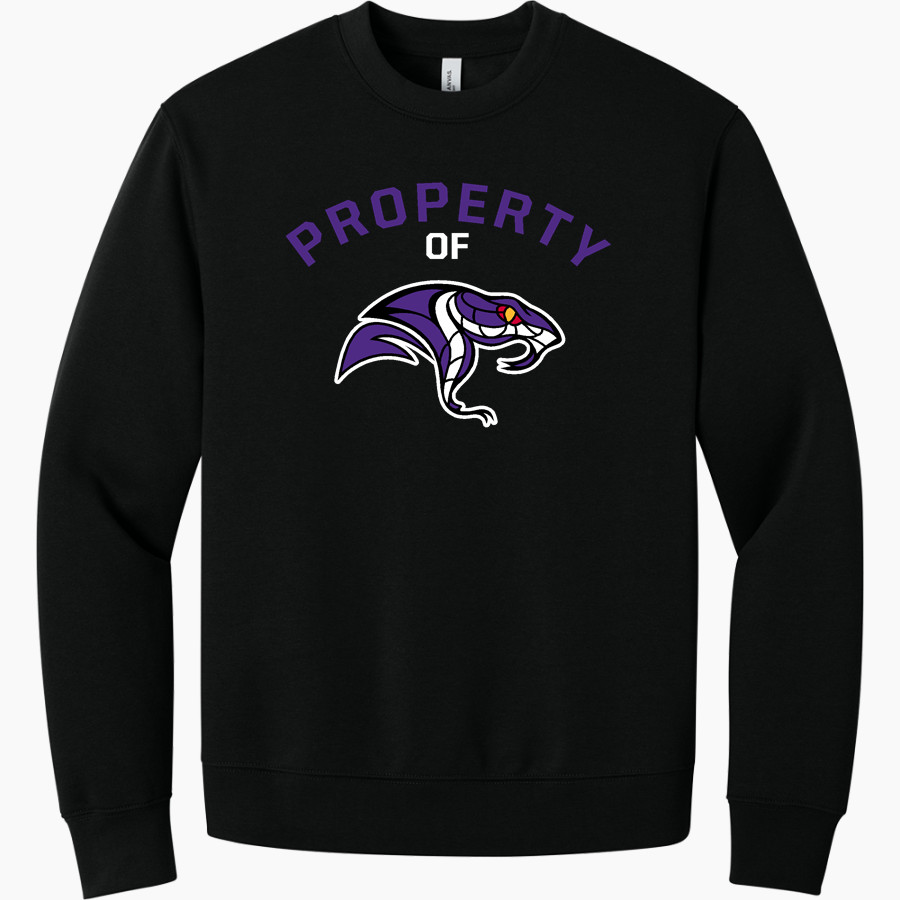 SPACE COAST HIGH SCHOOL VIPERS <span class="pdp-name-mascot">SPACE COAST VIPERS</span> BELLA+CANVAS Unisex 10-Ounce Heavyweight Crewneck Sweatshirt