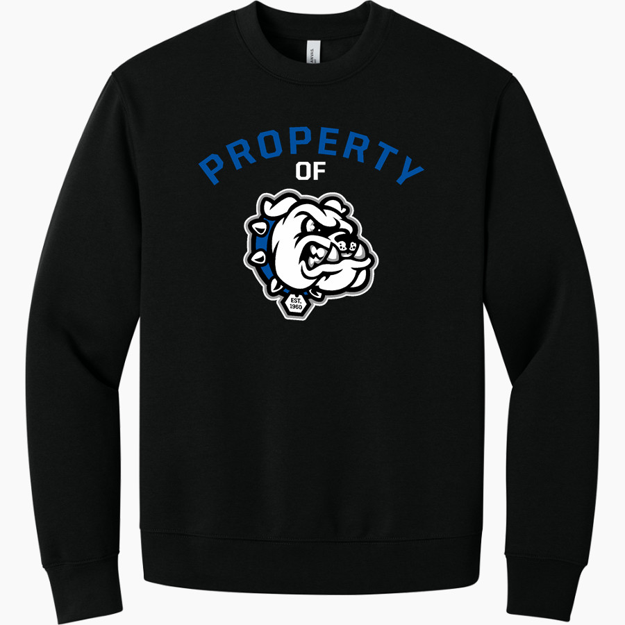 NORTH MASON HIGH SCHOOL BULLDOGS <span class="pdp-name-mascot">NORTH MASON BULLDOGS</span> BELLA+CANVAS Unisex 10-Ounce Heavyweight Crewneck Sweatshirt