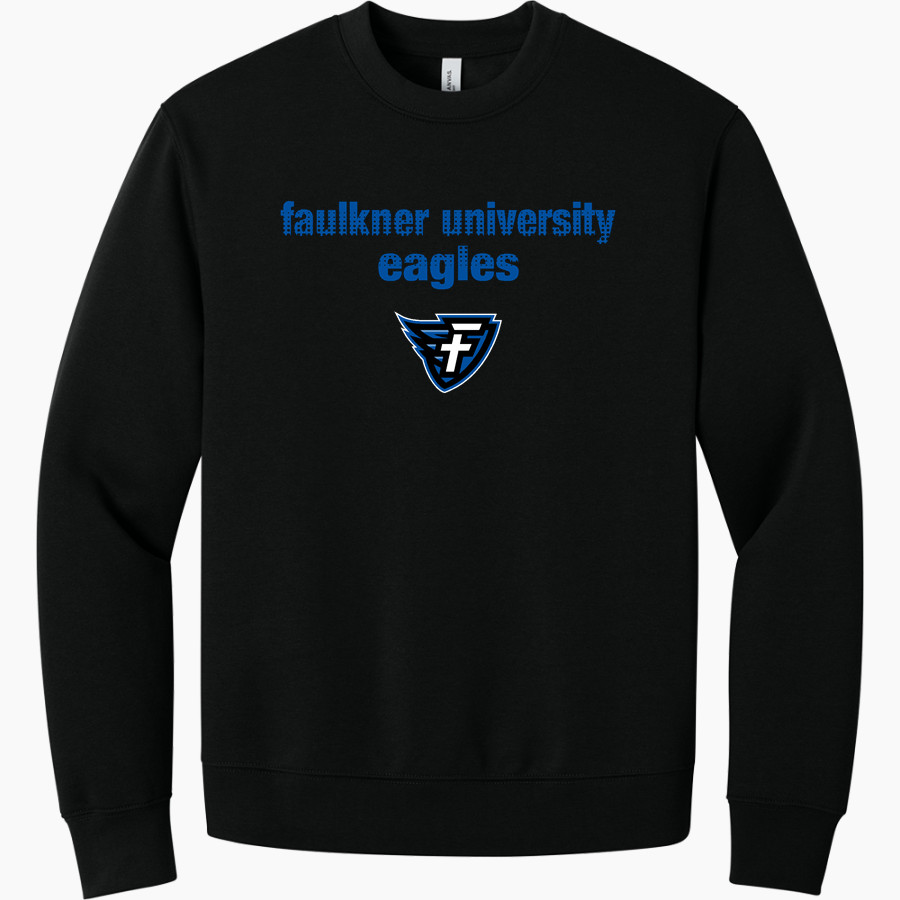 Faulkner University Eagles <span class="pdp-name-mascot">Faulkner University Eagles</span> BELLA+CANVAS Unisex 10-Ounce Heavyweight Crewneck Sweatshirt