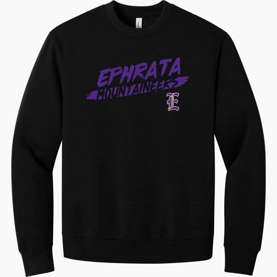 Ephrata Area School District MOUNTAINEERS <span class="pdp-name-mascot">EPHRATA MOUNTAINEERS</span> BELLA+CANVAS Unisex 10-Ounce Heavyweight Crewneck Sweatshirt