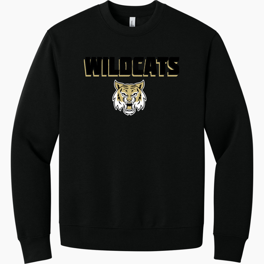 FLINT RIVER ACADEMY WILDCATS <span class="pdp-name-mascot">FLINT RIVER ACADEMY WILDCATS</span> BELLA+CANVAS Unisex 10-Ounce Heavyweight Crewneck Sweatshirt