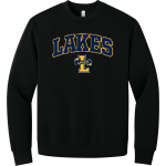LAKE LINDEN-HUBBELL HIGH SCHOOL LAKES <span class="pdp-name-mascot">LAKE LINDEN - HUBBELL LAKES</span> BELLA+CANVAS Unisex 10-Ounce Heavyweight Crewneck Sweatshirt Front Thumbnail