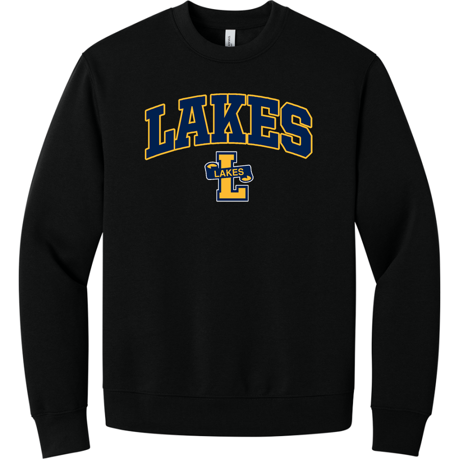 LAKE LINDEN-HUBBELL HIGH SCHOOL LAKES <span class="pdp-name-mascot">LAKE LINDEN - HUBBELL LAKES</span> BELLA+CANVAS Unisex 10-Ounce Heavyweight Crewneck Sweatshirt