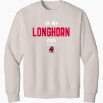 DOVER HIGH SCHOOL LONGHORNS BELLA+CANVAS Unisex 10-Ounce Heavyweight Crewneck Sweatshirt Front Thumbnail