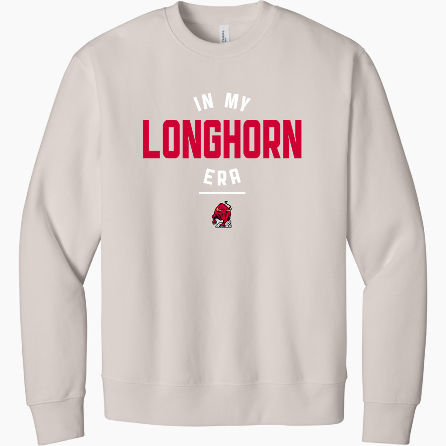 DOVER HIGH SCHOOL LONGHORNS BELLA+CANVAS Unisex 10-Ounce Heavyweight Crewneck Sweatshirt
