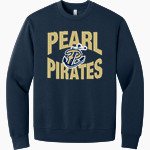 PEARL HIGH SCHOOL PIRATES <span class="pdp-name-mascot">PEARL PIRATES</span> BELLA+CANVAS Unisex 10-Ounce Heavyweight Crewneck Sweatshirt Front Thumbnail