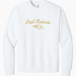 Oral Roberts Golden Eagles <span class="pdp-name-mascot">Oral Roberts Golden Eagles</span> BELLA+CANVAS Unisex 10-Ounce Heavyweight Crewneck Sweatshirt Front Thumbnail