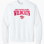 Christ Episcopal Wildcats <span class="pdp-name-mascot">Christ Episcopal Wildcats</span> BELLA+CANVAS Unisex 10-Ounce Heavyweight Crewneck Sweatshirt Front Thumbnail
