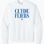 CLYDE HIGH SCHOOL FLIERS <span class="pdp-name-mascot">CLYDE FLIERS</span> BELLA+CANVAS Unisex 10-Ounce Heavyweight Crewneck Sweatshirt Front Thumbnail