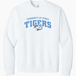 Community Of Peace Tigers BELLA+CANVAS Unisex 10-Ounce Heavyweight Crewneck Sweatshirt Front Thumbnail