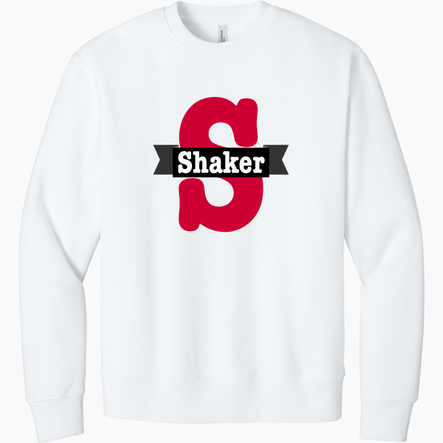 Shaker Heights Schools <span class="pdp-name-mascot">Shaker Heights</span> BELLA+CANVAS Unisex 10-Ounce Heavyweight Crewneck Sweatshirt