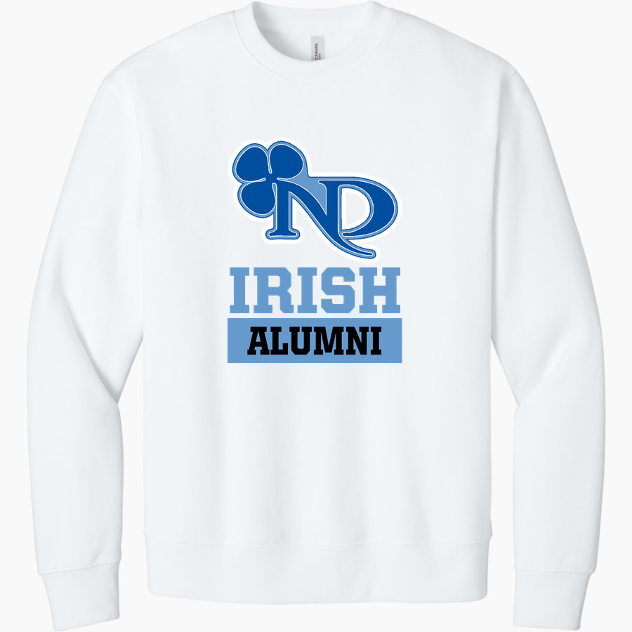 NOTRE DAME HIGH SCHOOL IRISH <span class="pdp-name-mascot">NOTRE DAME IRISH</span> BELLA+CANVAS Unisex 10-Ounce Heavyweight Crewneck Sweatshirt