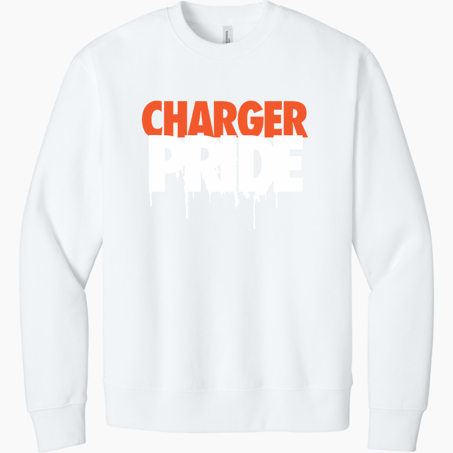 CAHAWBA CHRISTIAN ACADEMY CHARGERS <span class="pdp-name-mascot">CAHAWBA CHARGERS</span> BELLA+CANVAS Unisex 10-Ounce Heavyweight Crewneck Sweatshirt