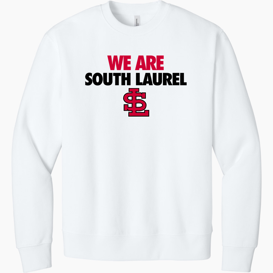 SOUTH LAUREL HIGH SCHOOL CARDINALS <span class="pdp-name-mascot">SOUTH LAUREL CARDINALS</span> BELLA+CANVAS Unisex 10-Ounce Heavyweight Crewneck Sweatshirt