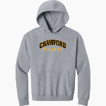 CRAWFORD HIGH SCHOOL PIRATES <span class="pdp-name-mascot">CRAWFORD PIRATES</span> BELLA+CANVAS Unisex 10-Ounce Heavyweight Pullover Hoodie Front Thumbnail